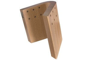 Bloc vide Artelegno Grand Prix Curve pour 10 couteaux de cuisine
