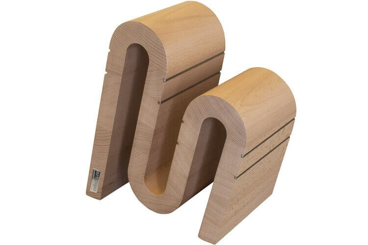 Bloc vide Artelegno Grand Prix Chicane S pour 9 couteaux de cuisine