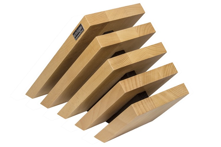 Bloc vide Artelegno Venezia en h&ecirc;tre pour 10 couteaux de cuisine