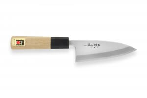 Couteau deba japonais artisanal Kagekiyo Utage White Steel 12cm