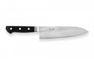 Couteau santoku japonais artisanal Kagekiyo Hammered 18cm