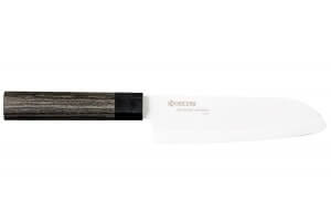 Couteau santoku Fuji Kyocera lame céramique 15cm manche pakka