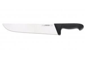 Couteau de boucher pro Giesser lame 32cm manche noir 5005