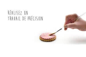 Set de 6 pinceaux pâtissiers spécial décoration