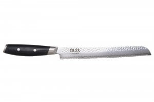 Couteau à pain japonais Yaxell Tsuchimon martelé 23cm