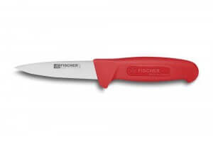 Couteau à saigner professionnel Fischer HACCP 11cm manche rouge
