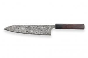 Couteau de chef japonais artisanal Masakage Kumo 21cm damas 63 couches