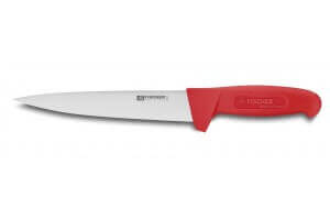 Couteau à saigner professionnel Fischer HACCP 20cm manche rouge