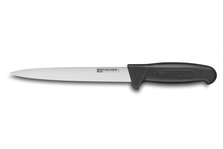 Couteau à dénerver flexible professionnel Fischer HACCP 20cm manche noir