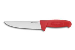 Couteau de boucher professionnel Fischer HACCP 17cm manche rouge
