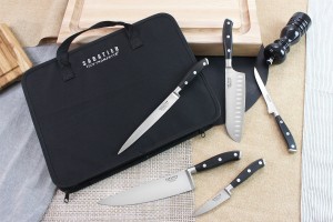 Mallette extra plate 5 couteaux de cuisine Sabatier Trompette Vulcano