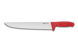 Couteau de boucher professionnel Fischer HACCP 30cm manche rouge