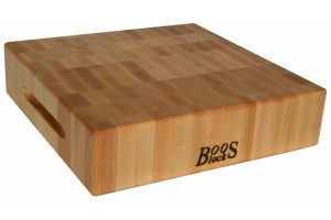 Planche à découper épaisse réversible Boos Blocks bois d'érable 31x31x7.5cm