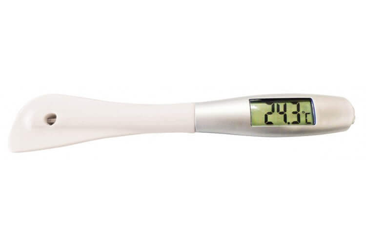 Spatule thermomètre silicone 29cm résistance -50°C +300°C