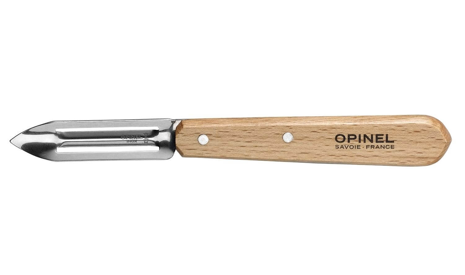 Économe Opinel lame inox micro-dentée 6cm - manche bois