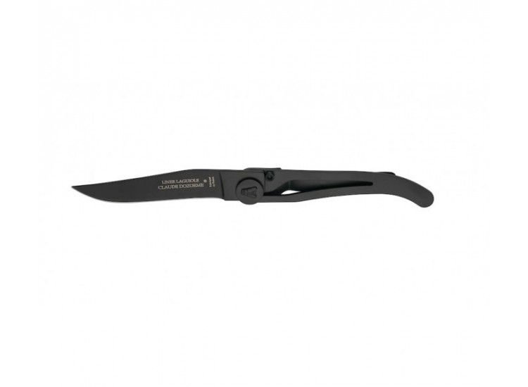 Couteau Laguiole C. Dozorme lame noire manche 11 cm noir inox