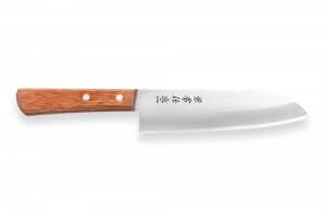 Couteau santoku japonais Japan Kanetsune Shirogami 2 16.5cm