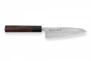 Couteau universel japonais Japan Kanetsune Blue Steel damas 13.5cm