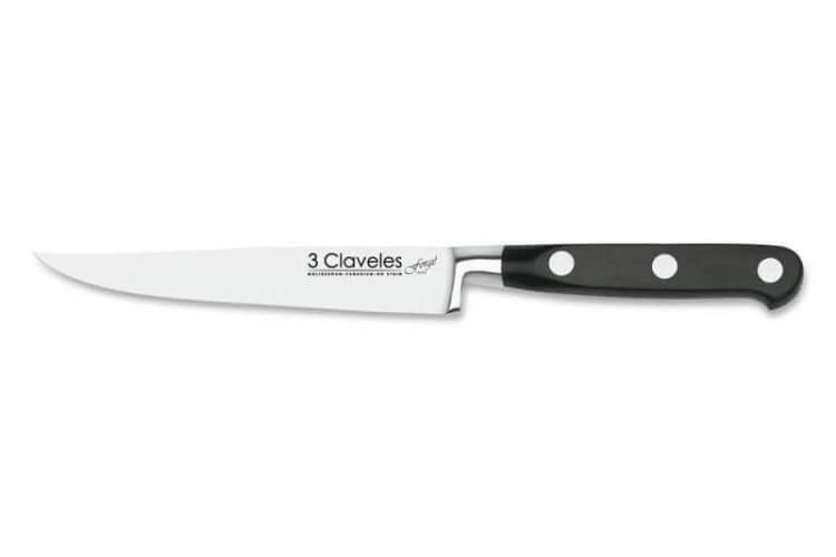Couteau à steak 12cm forgé 3 Claveles inox
