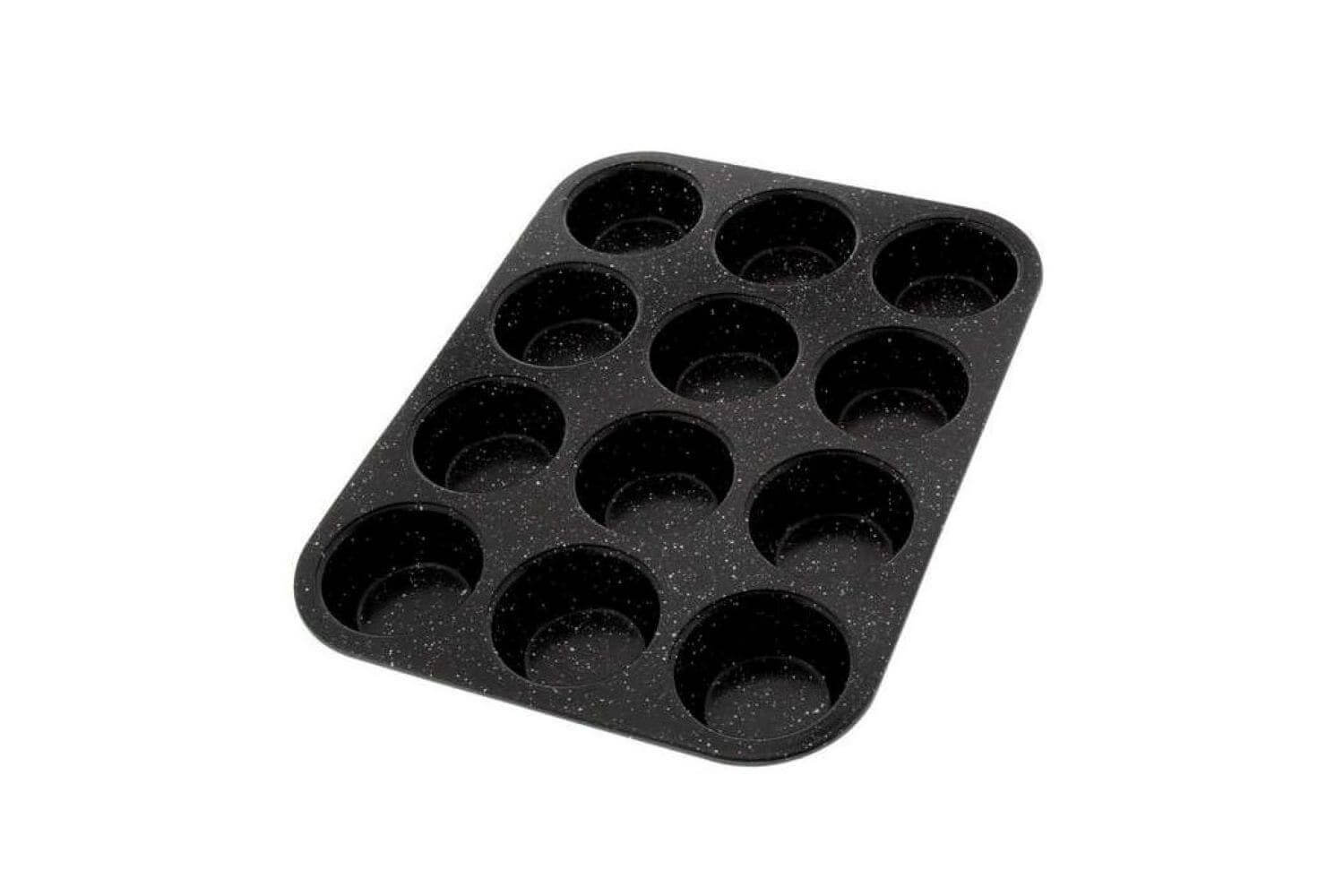 100 pièces Moules à cupcakes en aluminium noir & Moules à muffins