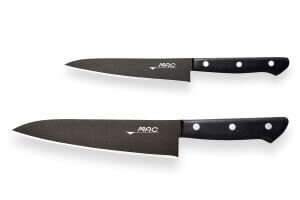 Coffret 2 couteaux japonais MAC Black Universel + Chef 18cm