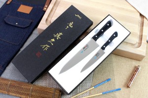 Coffret 2 couteaux japonais MAC Chef : Universel + Chef 