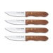 Set de 4 couteaux à steak 3 Claveles Angus 12cm acier inox manche frêne