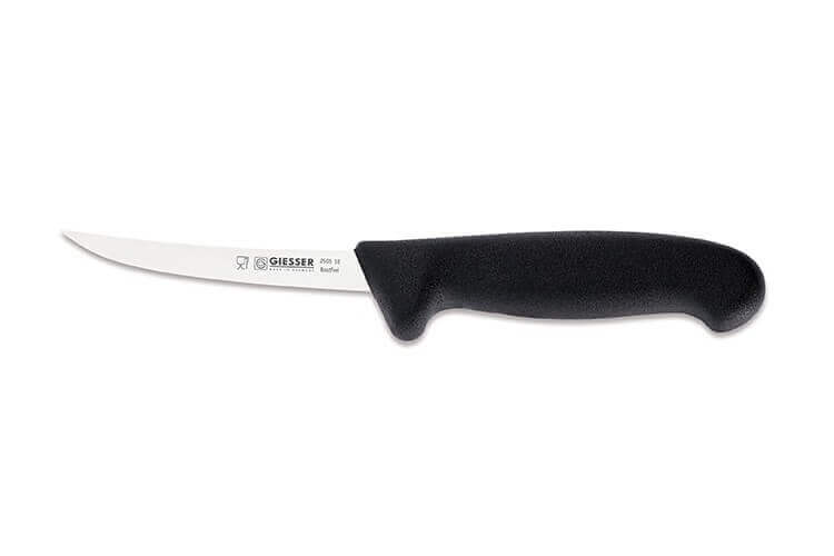 Giesser 8455-26 Couteau de chef 26cm, manche noir lame rigide