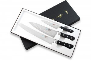 Coffret de 3 couteaux japonais MAC Professional office + chef + pain