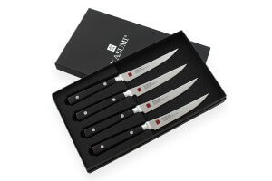 Coffret 4 couteaux à steak Kasumi Standard lame Damas