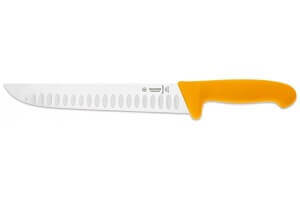 Couteau de boucher pro Giesser lame alvéolée 24cm 4025