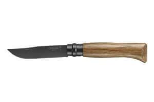 Couteau Opinel Luxe Black Edition n°08 lame 8,5cm noire manche chêne