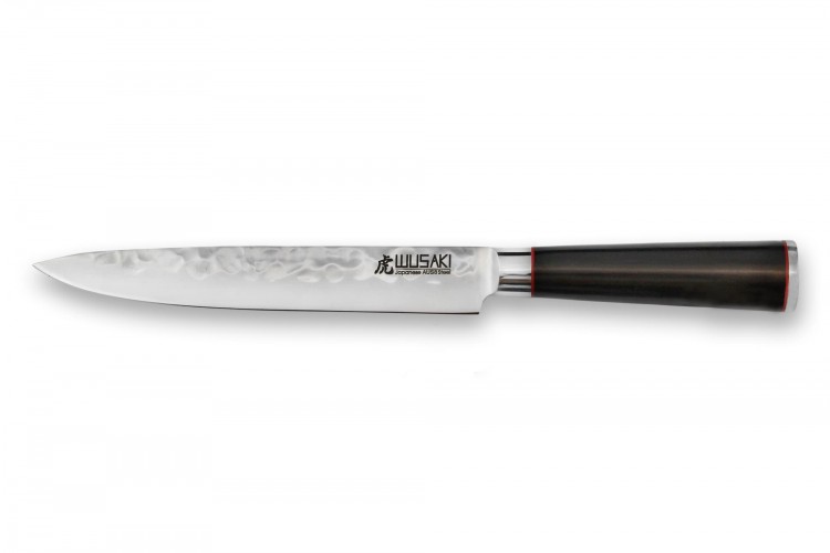 Couteau à découper Wusaki Ebony AUS8 20cm manche ébène vernis