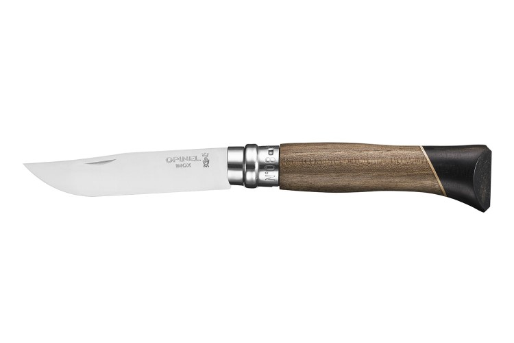 Couteau Opinel Luxe Atelier n°08 lame 8,5cm manche noyer et ébène