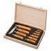 Coffret en bois 10 couteaux Opinel Tradition Carbone manches hêtre