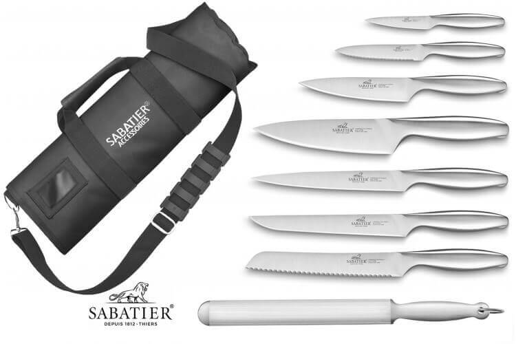 Mallette cuisinier Sabatier Fuso Nitro+ 7 couteaux fabrication française + 1 fusil