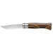 Couteau Opinel Chaperon n°8 lame 8,5cm manche 4 bois rares + coffret