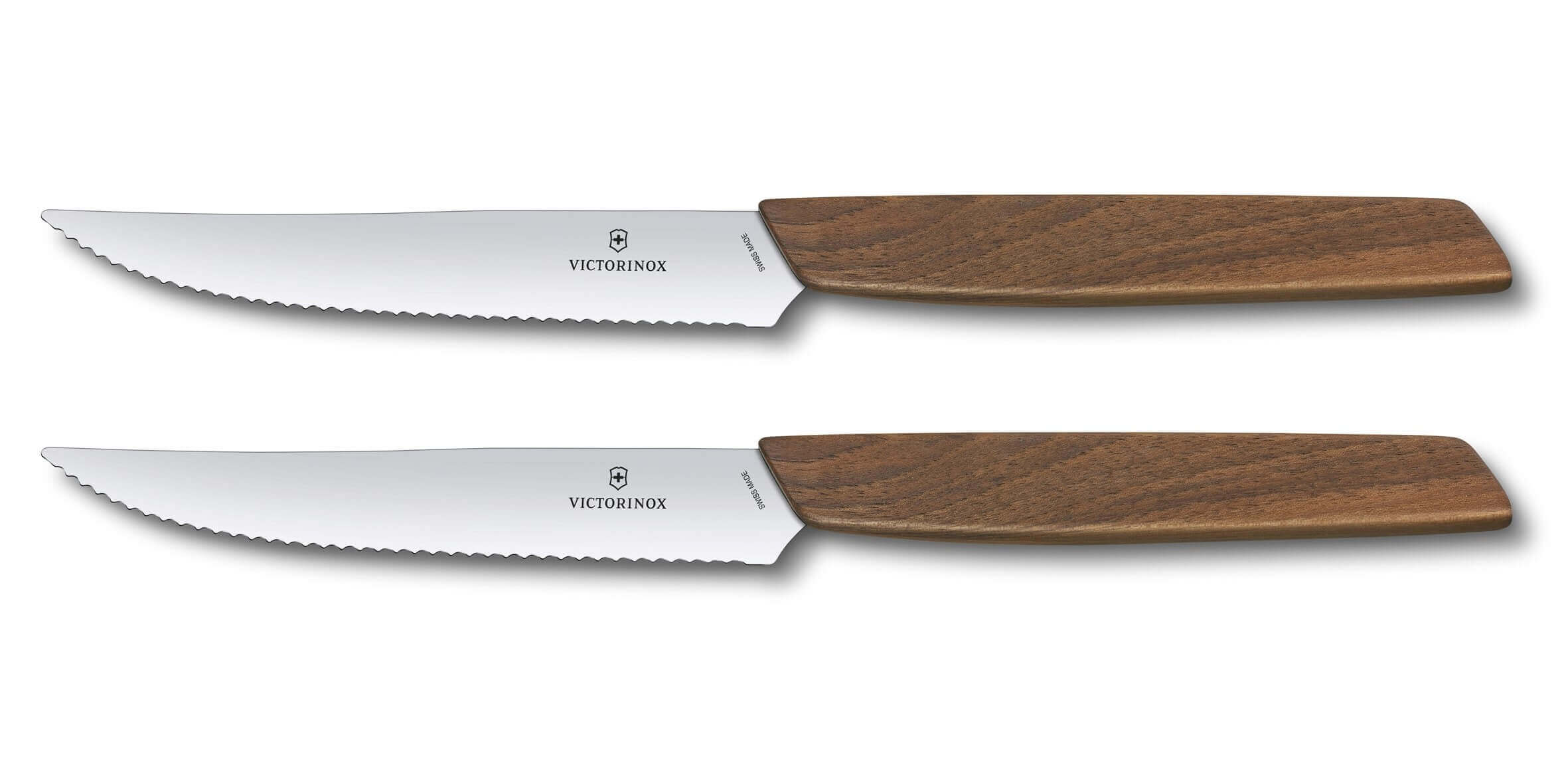 Couteaux à steak, ensemble de 6 couteaux de table en acier inoxydable,  dentelés, ultra