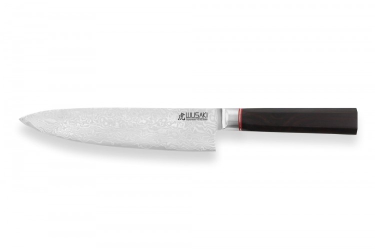 Couteau de chef Wusaki Ebony VG10 20cm manche en ébène