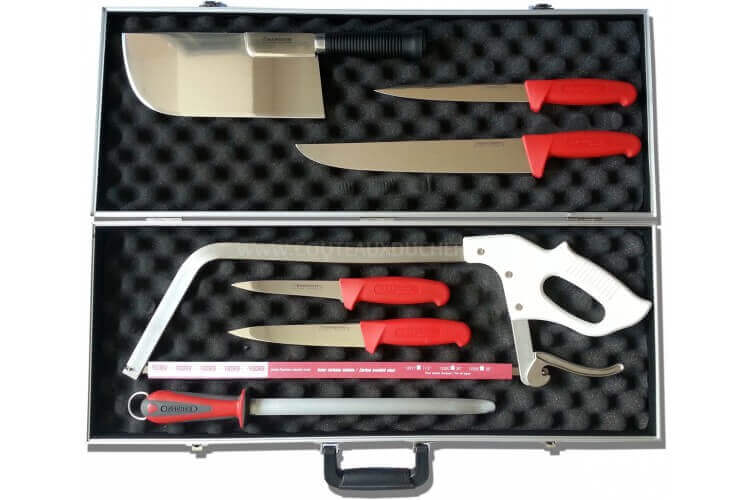 Malette de 7 couteaux professionnels BARGOIN pour Bouchers