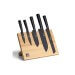 Bloc magnétique bambou + 5 couteaux Richardson Sheffield Nox