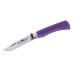 Couteau artisanal Old Bear Full Color violet manche bois d'Ayous stratifié