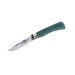 Couteau artisanal Old Bear Full Color vert manche bois d'Ayous stratifié