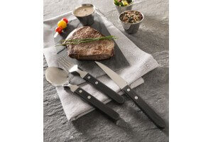 Couteau à steak Jumbo Amefa inox et ABS noir