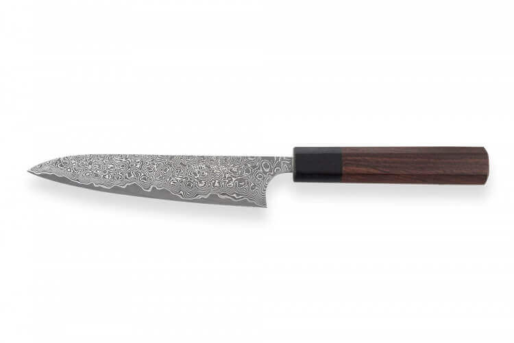 Couteau universel japonais artisanal Masakage Kumo 15cm damas 63 couches