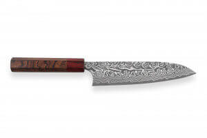 Couteau de chef japonais artisanal Yoshimi Kato 18cm SG2 Damascus