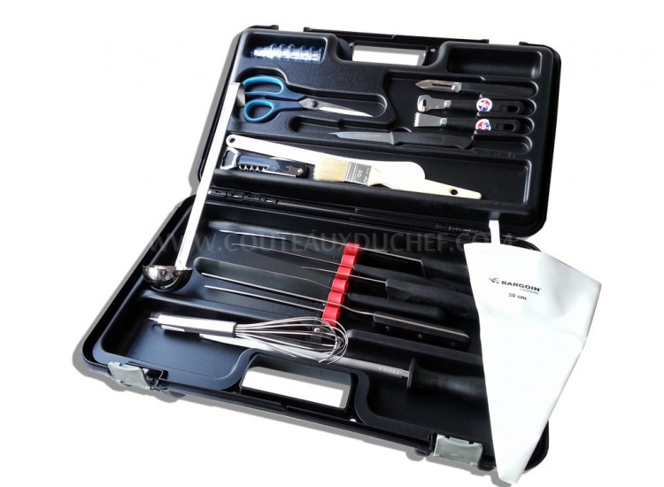 Malette de 24 couteaux professionnels BARGOIN pour Cuisiniers et Traiteurs