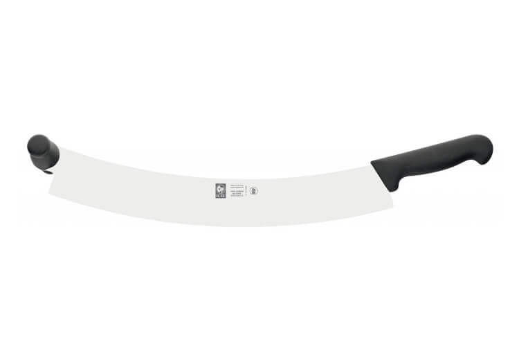 Couteau à fromage et pizza professionnel Icel 38cm double manche noir