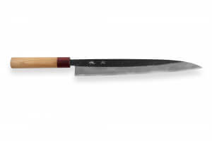 Couteau yanagiba japonais artisanal Kajiwara 30cm
