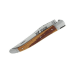 Couteau pliant Laguiole LE FIDELE acier Sandvik manche bois de serpent 12cm
